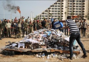 داخلية غزة تتلف مخدرات قيمتها مليون دولار