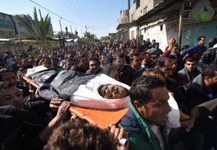 غزة تودع شهداء خانيونس "الـــسبعة"