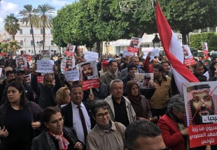 Tunisians stage first Arab protests against visiting Saudi crown prince