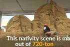 ​۷۲۰ تن ماسه برای ساخت مجسمه‌ تولد حضرت عیسی در واتیکان