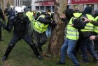 400 detained as anti-tax protesters, Belgian police clash in Brussels