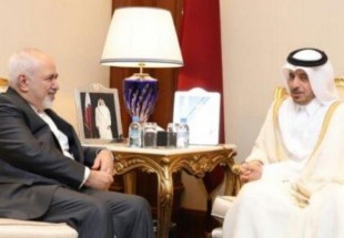 ظریف با نخست وزیر قطر دیدار و گفتگو کرد