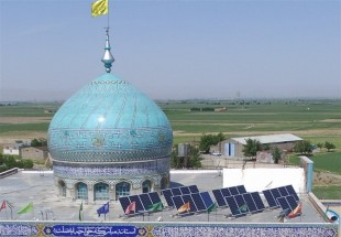 تجهیز بقاع متبرکه استان گلستان به پنل‌های خورشیدی