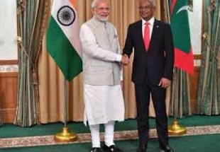 نریندر مودی کی مالدیپ کے صدر ابراہیم محمدصال سے ملاقات