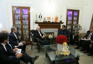 وزير الخارجية الايراني يلتقي وزير النقل الهندي