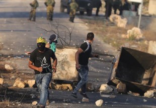 ​مواجهات فلسطینیة مع الاحتلال برام الله