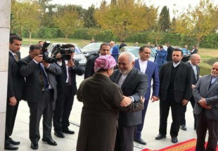 ​ظريف يصف زيارته الي كردستان العراق بانها بناءة ومثمرة