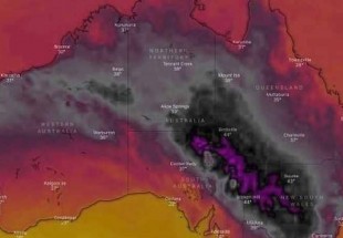 لأول مرة.. خريطة أستراليا تتحول إلى اللون الأسود