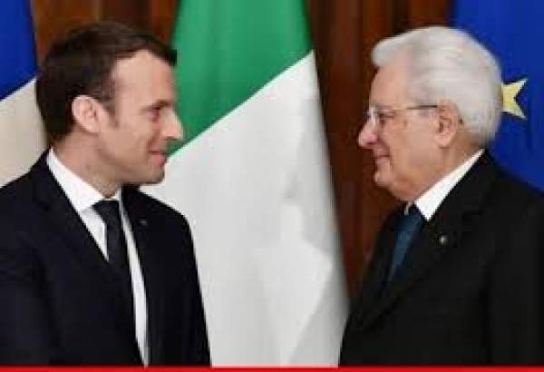 ماكرون وماتاريلا "يعيدان التأكيد على أهمية" العلاقات الفرنسية الإيطالية