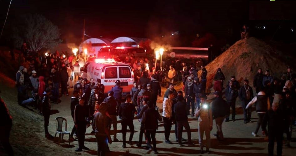 الاحتلال يستهدف متظاهري الإرباك الليلي (20اصابة) شرق القطاع