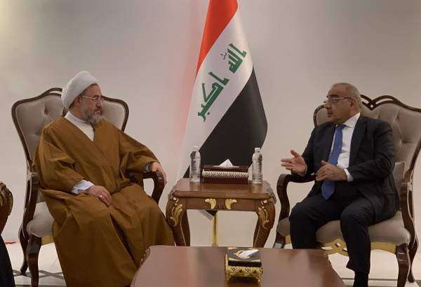 عراقی وزیر اعظم عادل عبدالمھدی کی آیت اللہ اراکی سے ملاقات