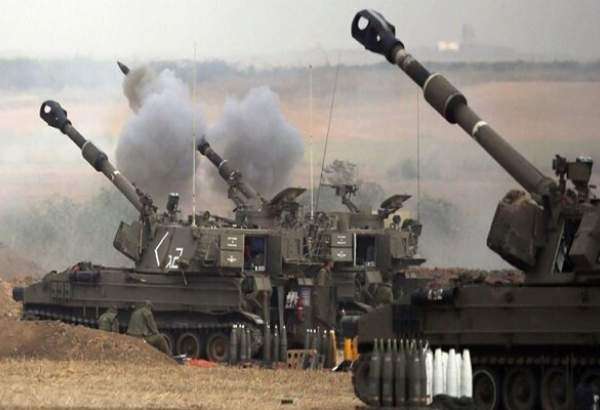 حمله توپخانه ارتش رژیم صهیونیستی به شرق غزه