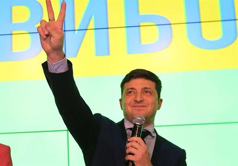 فوز زيلينسكي بالانتخابات الرئاسية في أوكرانيا