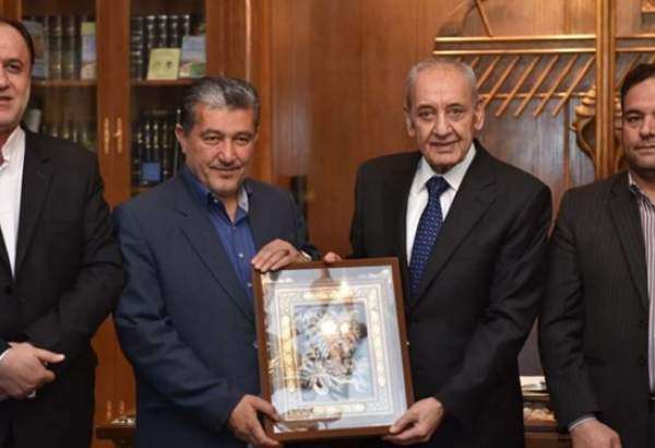 دیدار رئیس هیات پارلمانی ایران با «نبیه بری» در بیروت/ تاکید بر توجه جهان اسلام به فلسطین و قدس