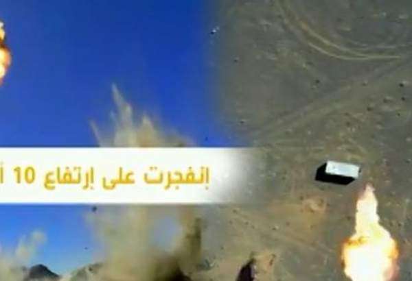 انهدام محل استقرار نظامیان سعودی با پهپاد انتحاری «قاصفK2»