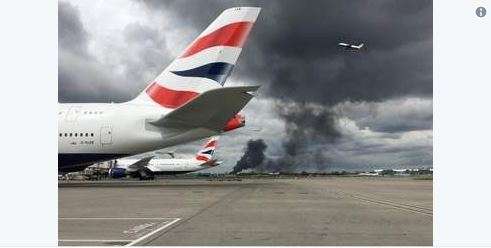 انفجار هائل يهز محيط مطار هيثرو بالعاصمة البريطانية لندن