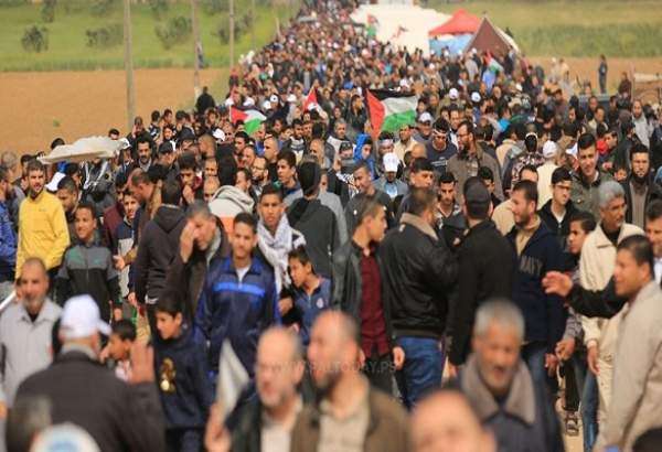 آماده شدن فلسطینیان در غزه برای تظاهرات میلیونی بازگشت