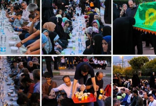 چهار هزار تهرانی میهمان سفره خادمیاران امام هشتم شدند + تصاویر
