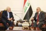 محمد جواد ظریف کی بغداد میں عراقی وزیر اعظم عادل عبدالمہدی سے ملاقات