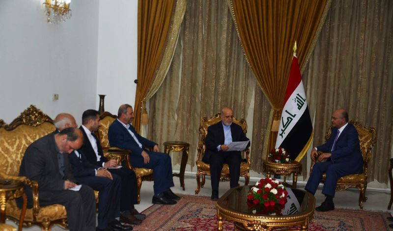 الرئيس العراقی یوکد علی تعزیز العلاقات الثنائیة بین طهران وبغداد