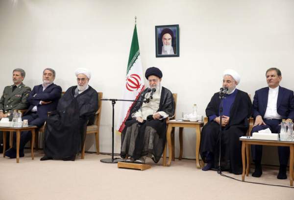 Supreme Leader admits president Rouhani, cabinet members