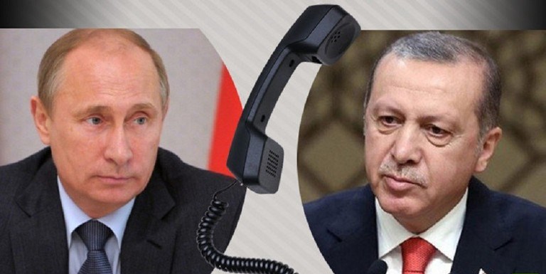مكافحة الإرهاب وإدلب في صدارة مكالمة هاتفية بين بوتين وأردوغان