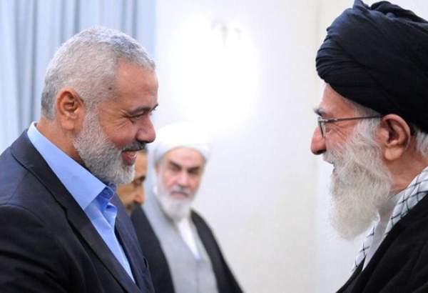 رہبر انقلاب اسلامی نے فلسطینی تننظٰیم حماس کے سربراہ اسماعیل ہنیہ سے ملاقات کی