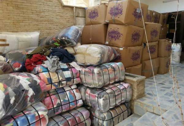 توزیع کمک‌های بشردوستانه روسیه در میان ساکنان «درعا» سوریه