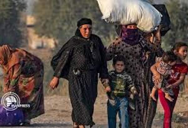ترکی کی جارحیت کے نتیجے میں لاکھوں شامی باشندے بے گھر