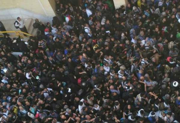 تردد زوار در مرز خسروی/ میهمان‌نوازی مردم قصرشیرین از زائران اربعین حسینی