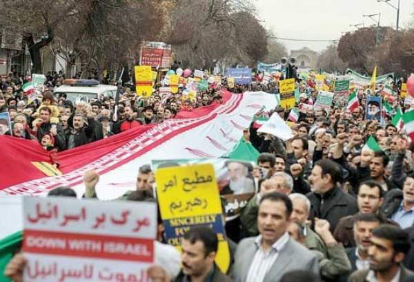تہران میں ایرانی عوام کا شرپسندی کی مخالفت اور انقلاب اسلامی کی حمایت کا اعلان