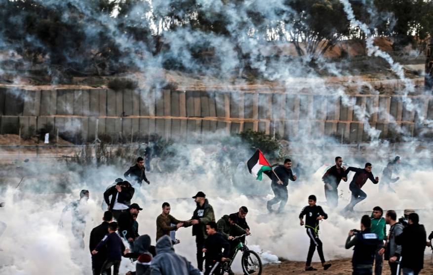 إصابات إثر قمع الاحتلال جمعة " فلسطين توحدنا والقدس عاصمتنا" بغزة