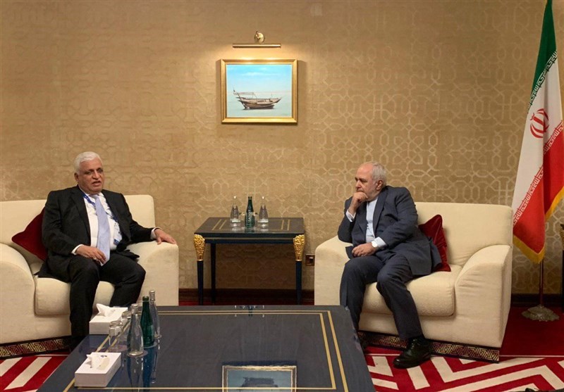 مستشار الامن الوطني العراقي يلتقي ظريف في الدوحة
