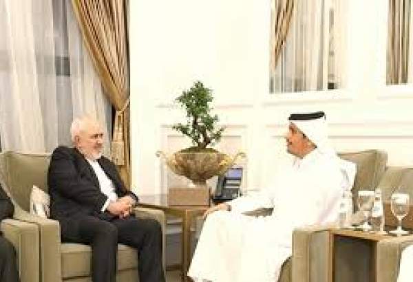 ایران اور قطر کے وزرائے خارجہ  کے مابین روابط کے فروغ پر گفتگو