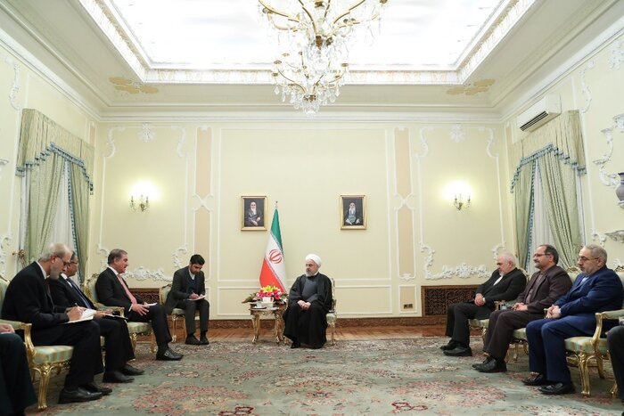 الرئيس روحاني: علينا جميعا التعاون والعمل من اجل الامن والاستقرار وخفض التوتر في المنطقة