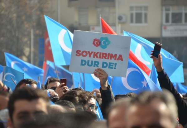 تظاهرات مردم ترکیه در اعتراض به سیاست‌های چین علیه مسلمانان اویغور