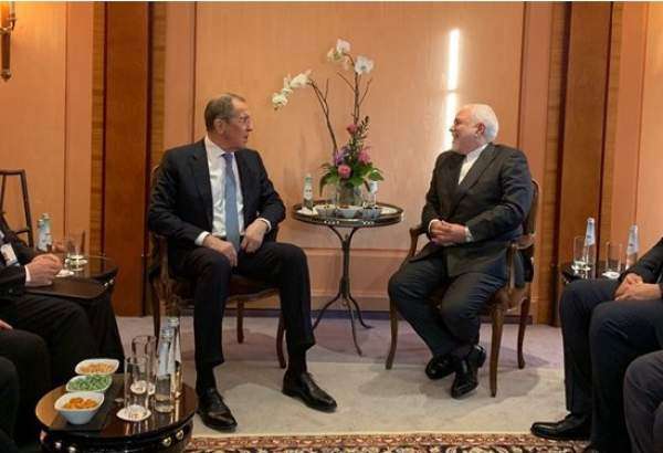 دیدار ظریف با وزرای خارجه روسیه و ترکیه
