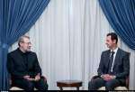 لاریجانی در دیدار با بشار اسد: تهران از مبارزه سوریه علیه تروریست‌ها حمایت می‌کند