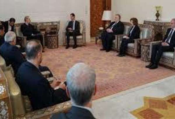 Syrian President Bashar al-Assad meeting with Iran