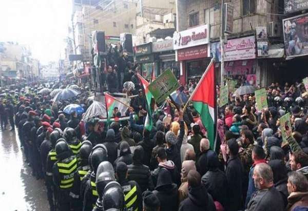 تظاهرات مردم اردن علیه «معامله قرن» در چهارمین هفته متوالی