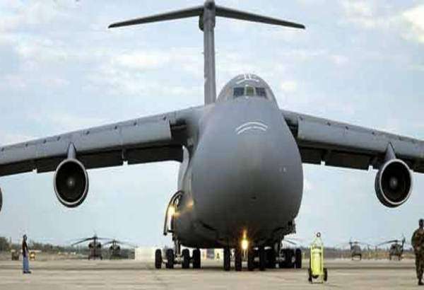 هواپیماهای باربری ارتش آمریکا در عین‌الاسد فرود آمدند