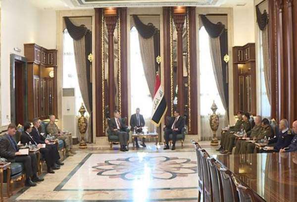 دیدار سفیر آمریکا و فرمانده ائتلاف بین‌المللی با وزیر دفاع عراق