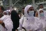 Hajj pilgrims wearing face masks over sanitary concerns (file photo)