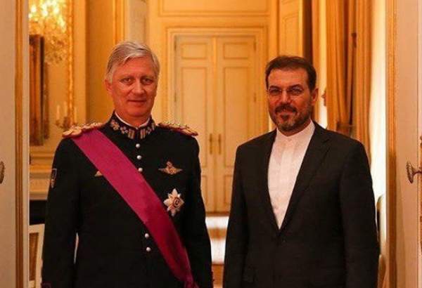 تقدیم استوارنامه سفیر جدید ایران به پادشاه بلژیک