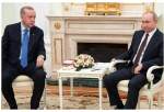  اردوغان و پوتین درباره توافق مسکو گفتگو کردند