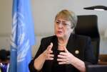 The file photo shows United Nations High Commissioner for Human Rights Michelle Bachelet attending a session of the Human Rights Council at the United Nations in Geneva, Switzerland, on February 24, 2020. (Photo by Reuters)