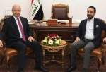 نشست سه‌جانبه رئیس جمهور عراق با رئیس پارلمان و نخست وزیر جدید در فلوجه