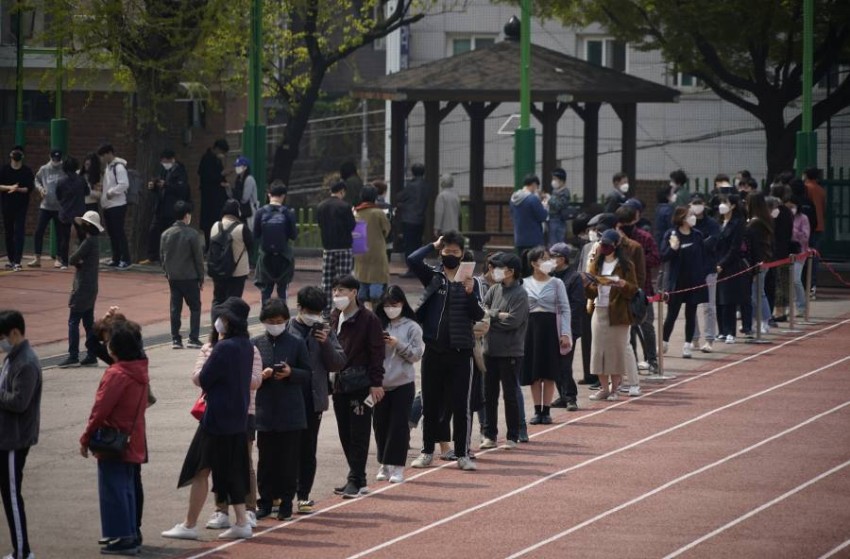 انطلاق انتخابات عامة في كوريا الجنوبية في ظل كورونا  