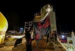 Black flag of mourning hoisted in holy shrine of Imam Ali (AS), Iraq (photo)  