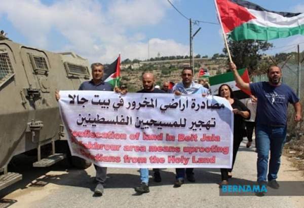 صیہونی فوجیوں کے تشدد آمیز رویے کے خلاف فلسطین میں مظاہرے